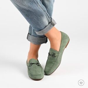 Green Loafers-Journee Collection Women’s Giia Leather Loafers